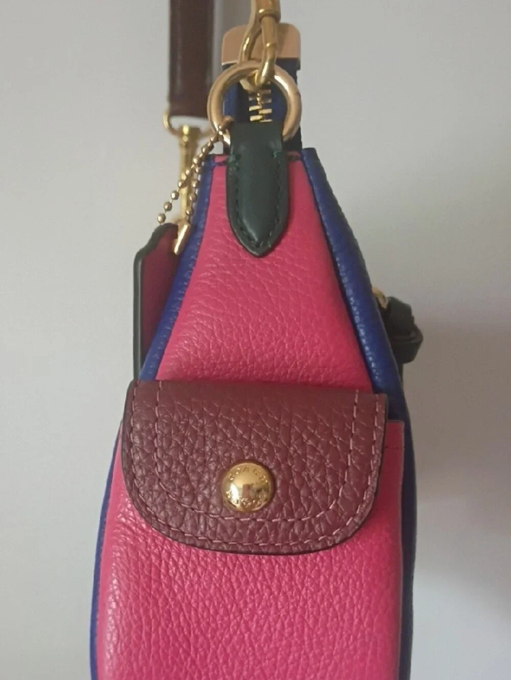 Coach Pennie Shoulder Bag 25 in colorblock sport blue. Style No: C6816